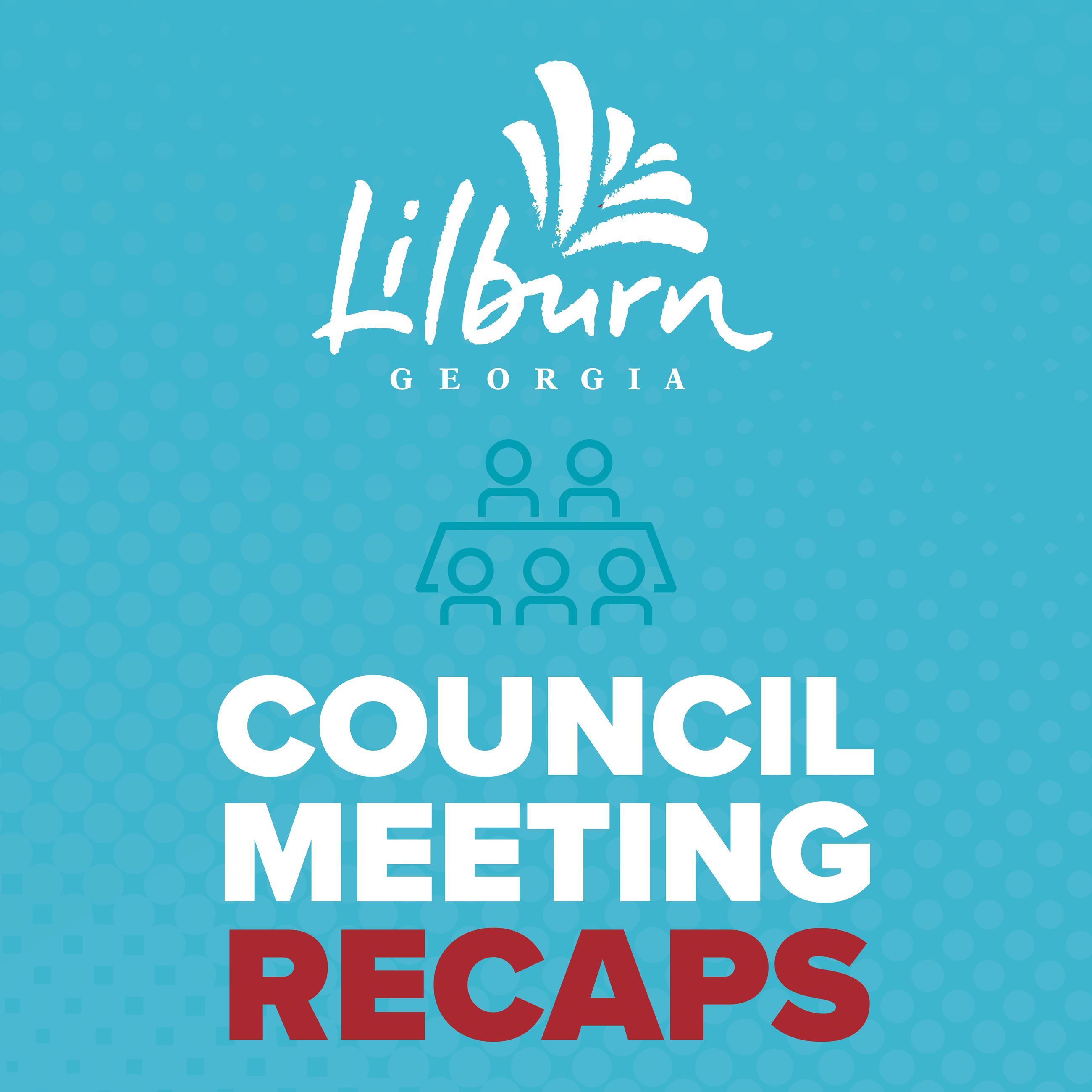 This is a button to click to access the Council Meeting Recaps page